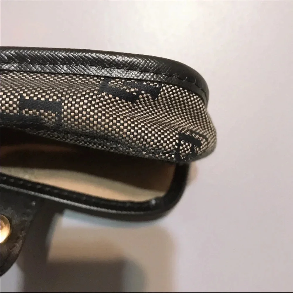 Dooney & Bourke Monogrammed Flap Snap Wristlet